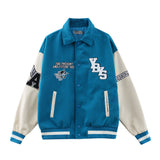 Letterman Jacket Outfit Senior Jackets Varsity Baseball Coat Baseball Uniform Men Baggy Coat