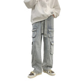 Men Cargo Pants Cargo Jeans Men's Autumn and Winter Casual Versatile Trousers