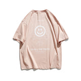 Puzzle Smiley Face Short Sleeve T-shirt Men's Summer Loose Half Sleeve Student Casual