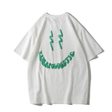 Man Summer T Shirt Cartoon Smiley Print