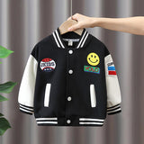 Toddler Boys Jackets Boys' Coat Spring and Autumn Children's Baseball Uniform