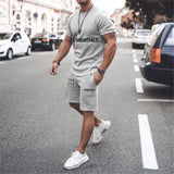 Fear Of God Fog T Shirt Essentials Double Line Casual Sports Short Sleeve Shorts Suit