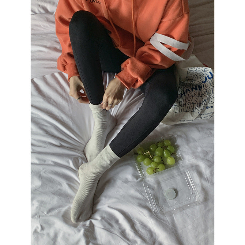 Women's Black Stretch Leggings Women's Outer Wear Autumn and Winter