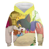 Tom and Jerry Hoodie Autumn Winter Sweater Anime Print Hoodie