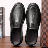 Indo Western Shoes Autumn Flat Casual Shoes Men's First Layer Cowhide Dad Shoes