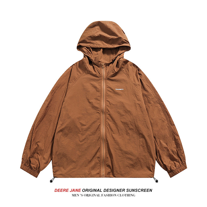 Men Sun Protection Clothing Casual Athletic Clothing Summer Ultra-Thin Sun Protection Jacket