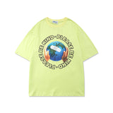 Men's T-shirt Short-Sleeved T-shirt Men's and Women's National Fashion Loose Oversize Top