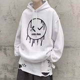 Smiley Face Hoodie Smiley Sweater Men's Spring and Autumn Hooded Loose Clothes Autumn