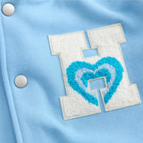 Letterman Jacket Outfit Senior Jackets Varsity Baseball Coat Hooded Jacket Stitching Loose Baseball Uniform Coat