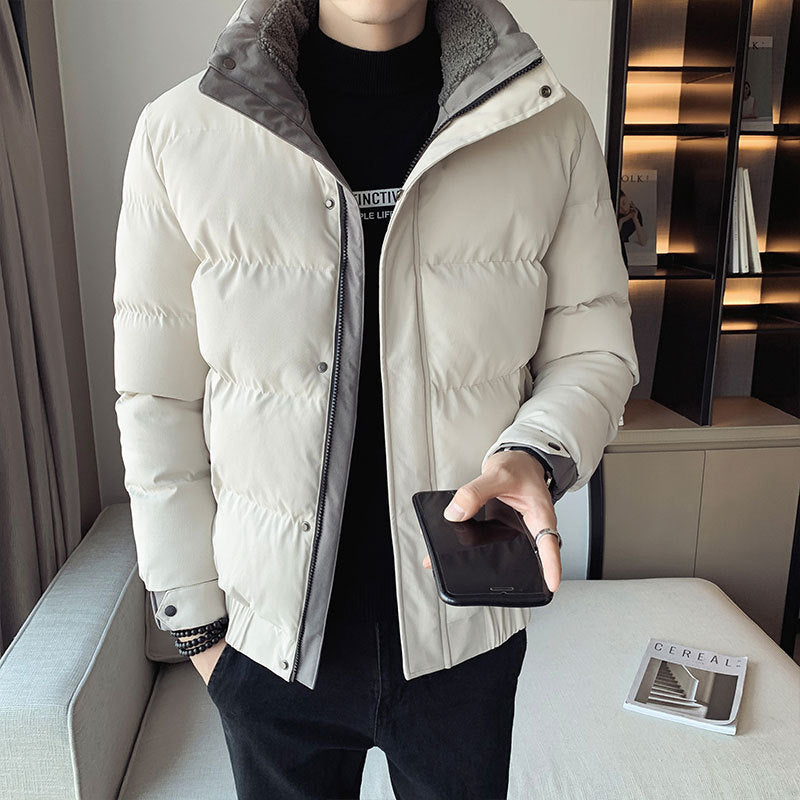 Men's Autumn Winter Coat Men's Winter Stand Collar down Cotton