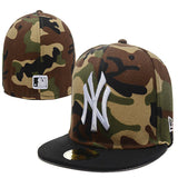 La 59fifty Hats Yankees Flat-Brimmed Cap NY Baseball Cap