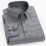 Mens Flannel Jacket Brushed Shirt Men's Casual Flannel Striped Colorful String Solid Color Cardigan Lapel Shirt