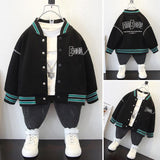 Toddler Boys Jackets Boys' Coat Spring and Autumn Baseball Uniform