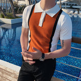 Men Polo Shirts Lapel