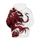 Spider Man Hoodie Venom3d Printing Zipper Hooded Sweatshirt