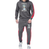 Rick and Morty Tracksuit Pullover Hoodie Sweatshirts Men's Clothing Anime Print Fall Winter Fashion Casual Sweatshirt Outfit