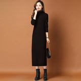 Work Dresses for Girls Autumn and Winter New Coat Knitted Dress for Women