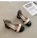 Nude Pumps Block Heel