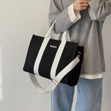 The Teacher Tote Large Capacity Handbag Versatile Canvas Shoulder Messenger Bag Tote Bag