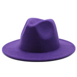 Walter White Fedora Fur Felt Hat Men and Women Autumn Winter Retro Fedora Hat