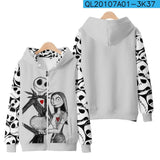 Skeleton Hoodie Zip Jacket