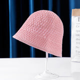 Straw Hat Hollow Summer Knitted Fisherman Hat