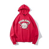 Slogan Graphic Hoodie Cute Loose Three-Dimensional Decoration Affixed Cloth Embroidered Coat