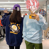Yankees Spring Printed Round Neck Graffiti Cartoon Couple Sweater