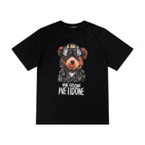 We11done T Shirt Flying Bear Print Loose Casual European Size Men's and Women's Short Sleeve