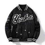 Varsity Jacket Casual Baseball Uniform Embroidered Hip Hop Couple Jacket