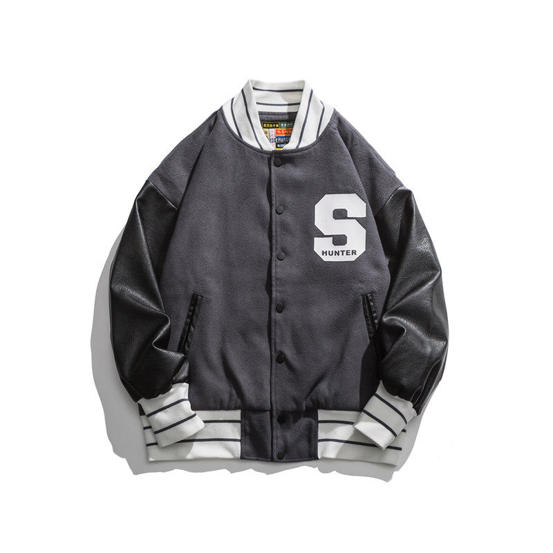 Letterman Jacket Outfit Senior Jackets Varsity Baseball Coat Letter Printed Jacket Men's Jacket