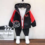 Toddler Boys Jackets Boys Spring and Autumn Coat Hooded Spider-Man Children