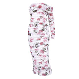 Women Summer Dresses Midi Dress Autumn Women's Sexy Mesh Floral Print Long Dress Autumn