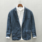 Mens Linen Suits Linen Casual Suit Jacket