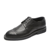 Indo Western Shoes British Fashion Retro Pointed Casual Leather Shoes Brogue Men's Shoes