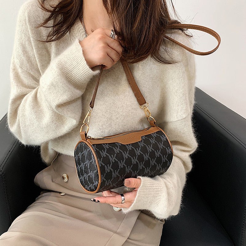 The Teacher Tote Women's Shoulder Messenger Bag Autumn All-Match Cylinder Handbag
