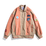Letterman Jacket Outfit Senior Jackets Varsity Baseball Coat Retro Fashion Brand Stitching Contrast Color Hip Hop Baseball Collar Jacket for Men