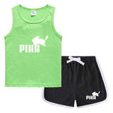 Children Pokemon Pikachu Tshirts & Shorts Casual Sports Sweat-Absorbent Suit Neutral