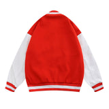 Letterman Jacket Outfit Senior Jackets Varsity Baseball Coat Baseball Uniform Men Loose Sports Jacket