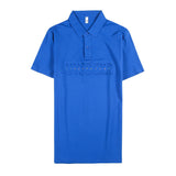 Men Polo Shirts Slim Fit Lapel T-shirt
