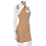 Homecoming Dresses Summer Dress Hollow Backless Halter Sheath Sexy