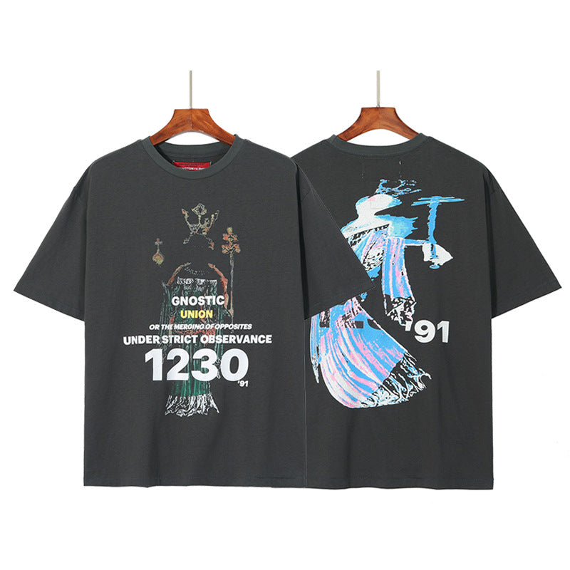 Rrr123 T-Shirt Vintaget Summer Loose
