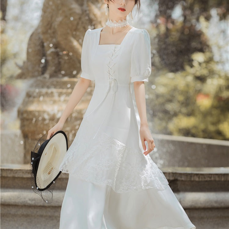 Women's cottagecore Dress Girly Temperamental Small Skirt Women's Summer Dress