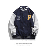 Letterman Jacket Outfit Senior Jackets Varsity Baseball Coat Men's Autumn Loose Casual Jacket Top