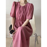 Kim Kardashian Marilyn Monroe Dress Summer French round Neck Dress