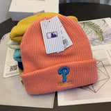 Yankee and Dogers Winter Hat Autumn and Winter Knitted Hat Men's Embroidered Knitted Hat