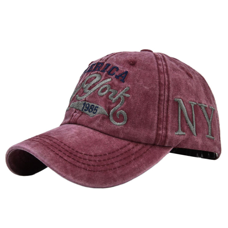 Yankee Baseball CAPR Stereo Embroidered Peaked Cap Retro Spring and Summer