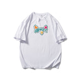 Men's T-shirt Japanese Style Mild Luxury Fashion Summer Wear College Couple Wear Casual Men's T Loose Printed Short Sleeve T-shirt Top Half Sleeve Tee