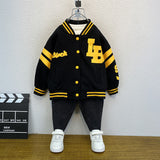 Toddler Boys Jackets Children's Baseball Uniform Coat for Boys Spring and Autumn