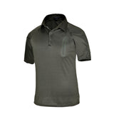 Tactics Style T Shirt for Men T-shirt Outdoor Casual Lapel Short Sleeve